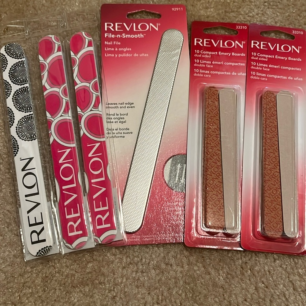 6 Packs of Revlon Emery Boards/File